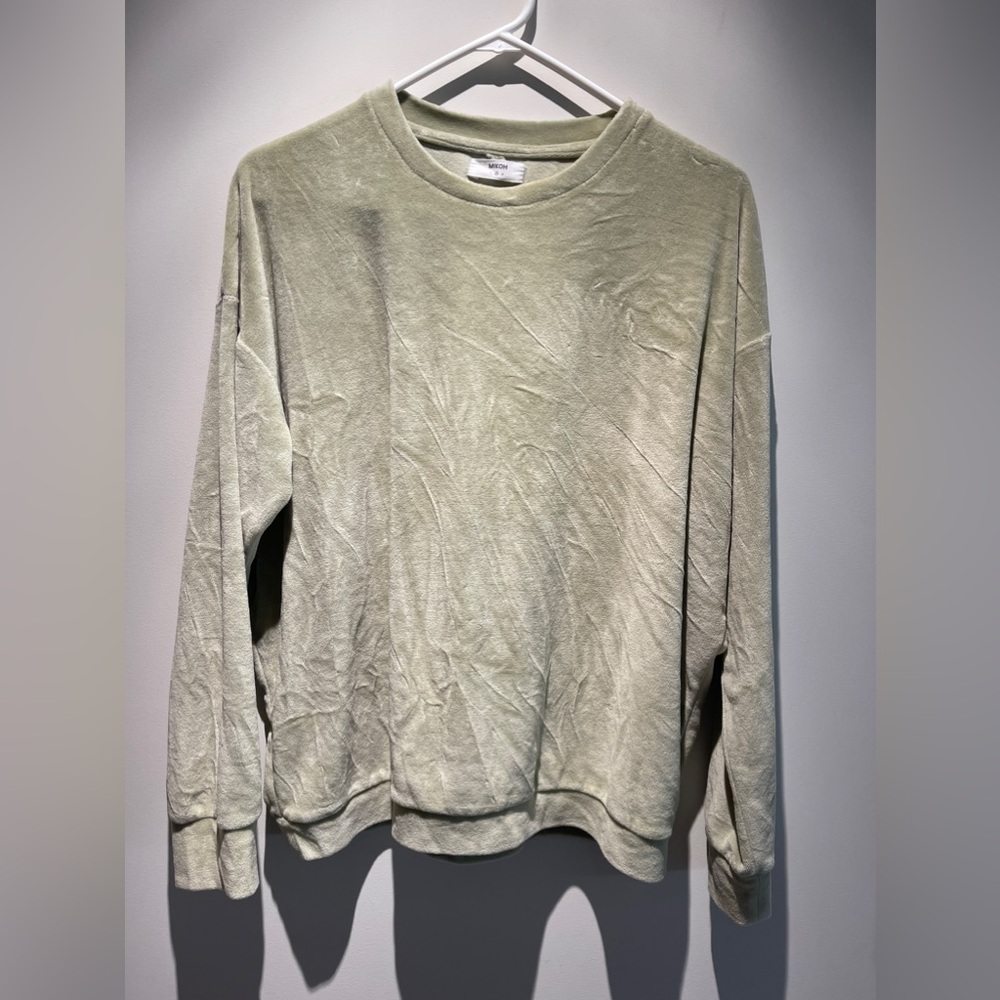 Mikoh velour crew neck sweatshirt